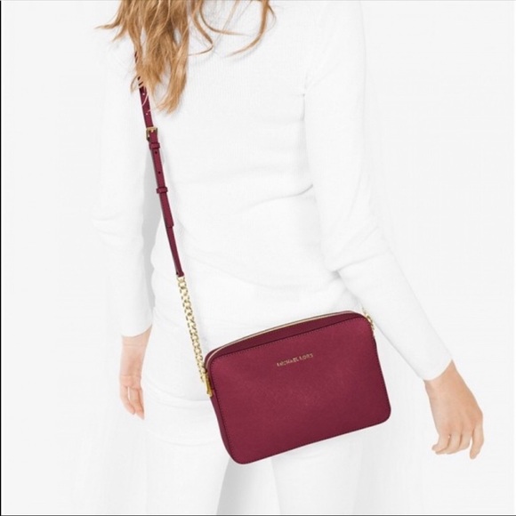 COPY - Jet Set Large Saffiano Leather Crossbody Bag - Picture 1 of 3